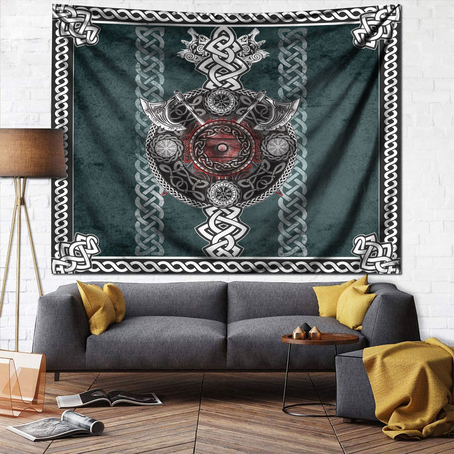 Viking 3D All Over Printed Tapestry