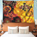 Aboriginal Lizards and the Sun Australia 3D Print Wall Tapestry