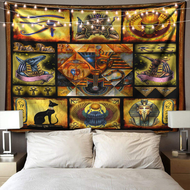 Ancient Egypt 3D All Over Printed Tapestry