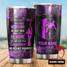 Arborist's wife purple stainless steel tumbler