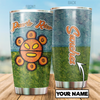 Custom Name Sol Taino On Grass Puerto Rico Steel Tumbler MH13032106