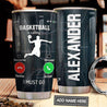 Premium Basketball Calling Personalized Stainless Steel Tumbler