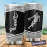 Premium Basketball Personalized Stainless Steel Tumbler