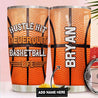 Premium Personalized Basketball Stainless Steel Tumbler