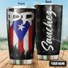 Customize Name Puerto Rico Steel Tumbler