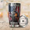 Customize Name United States Army Veteran Steel Tumbler