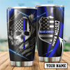 Customize Name Police Stainless Steel Tumbler