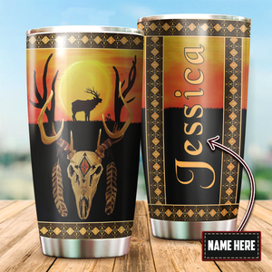 Customized Name Native American Steel Tumbler