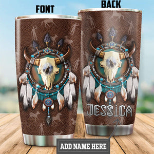 Customized Name Native American Steel Tumbler