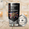 Customize Name United States Marine Corps Veteran Steel Tumbler