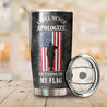 Customized Name United States Veteran Steel Tumbler