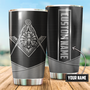 Personalized Name XT Freemason  Stainless Steel Tumbler HONEY BEE TNA04032104