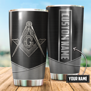 Personalized Name XT Freemason  Stainless Steel Tumbler TNA02032104