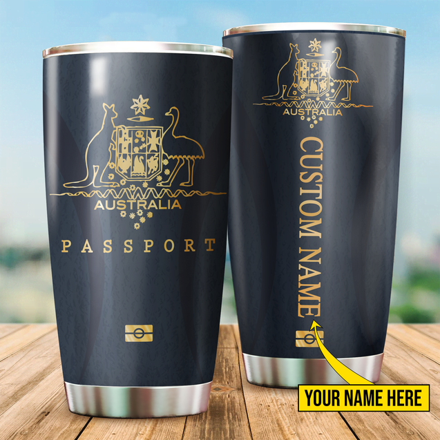 Australian Passport custom name Stainless Steel Tumbler 20 Oz DD13012103