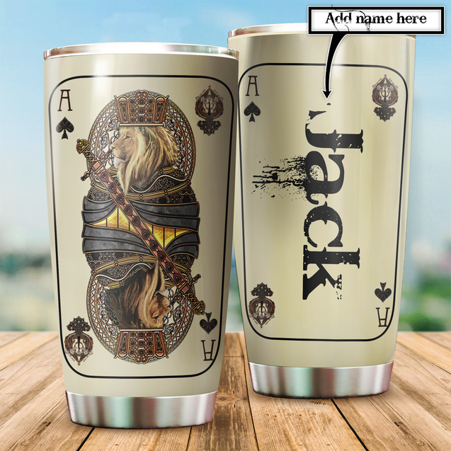 Customize Name Lion Tumbler