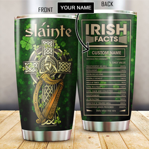 Irish Custom Name Stainless Steel Tumbler 20Oz PD03022102