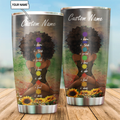 Personalized African Girl Stainless Steel Tumbler 20Oz TN DD08052102.S1