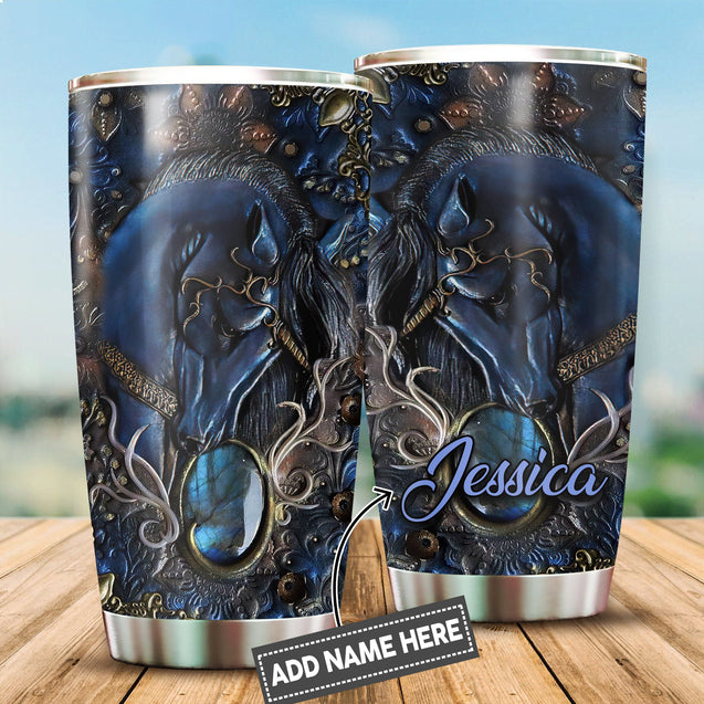 Horse Custom Name Stainless Steel Tumbler 20Oz