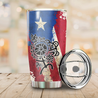 Customize Name Vintage Puerto Rico Steel Tumbler