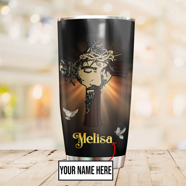 Jesus Custom Name Stainless Steel Tumbler 20Oz