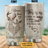 Deer I Choose You Custom Name Stainless Steel Tumbler 20Oz