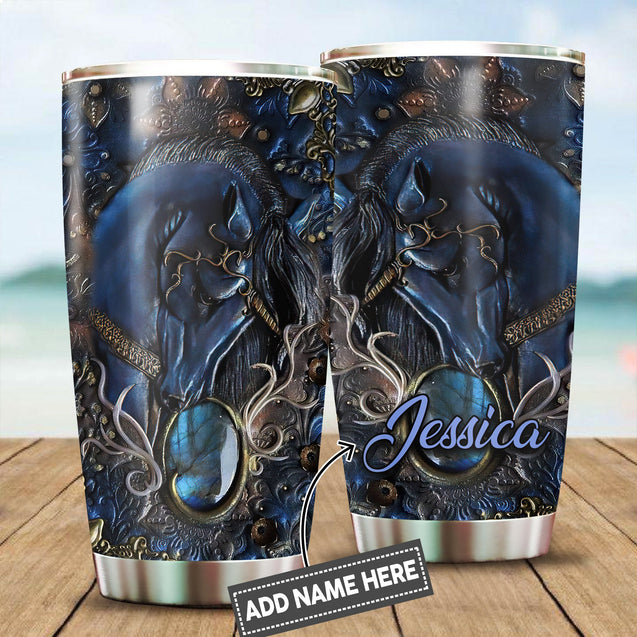 Horse Custom Name Stainless Steel Tumbler 20Oz