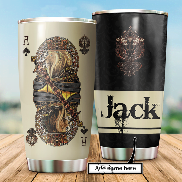 Customize Name Lion Tumbler