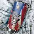 Customize Name Vintage Puerto Rico Steel Tumbler