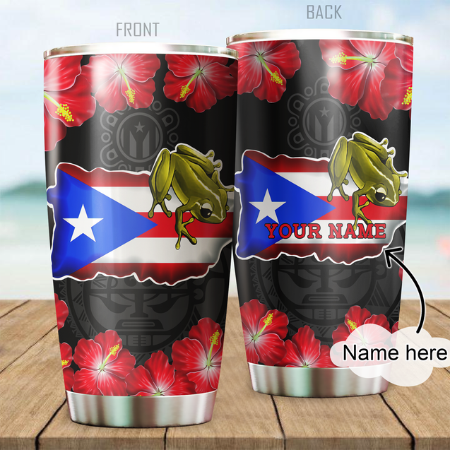 Customize Name Puerto Rico Steel Tumbler SN17042101.S3