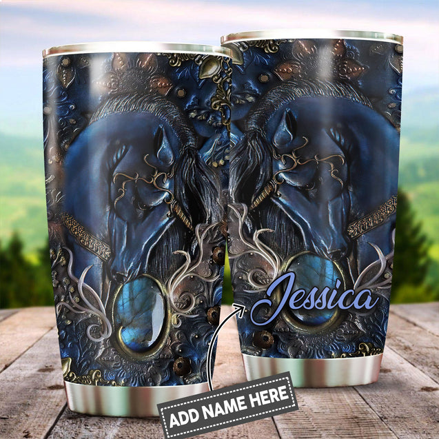 Horse Custom Name Stainless Steel Tumbler 20Oz