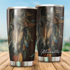 Customize Name Native American Horse Steel Tumbler