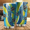 Australia Indigenous Blue Turtles Painting Art Tumbler