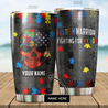 Autism Warrior Stainless Steel Tumbler Custom Name XT PD11012103