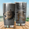 Customize name T-rex Dinosaur poket Stainless Steel Tumbler 20 Oz