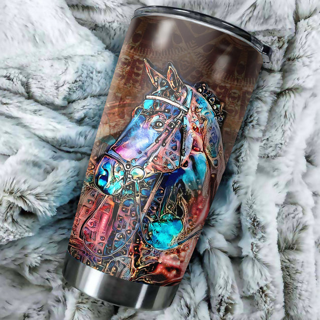 Horse Custom Name Stainless Steel Tumbler 20oz