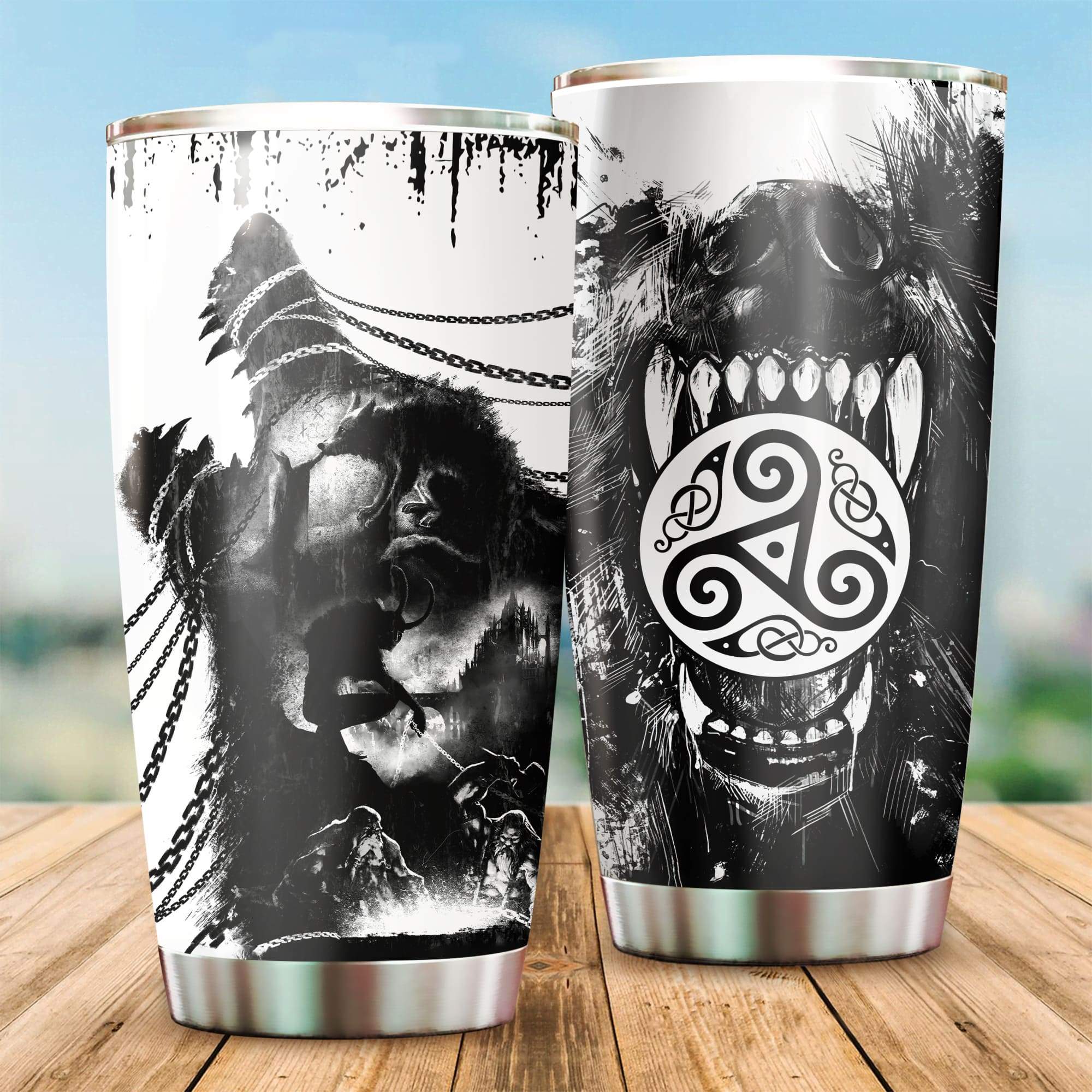 Customized Name Viking Steel Tumbler