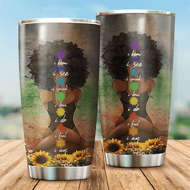 African Girl Stainless Steel Tumbler 20Oz TN DD08052102.S