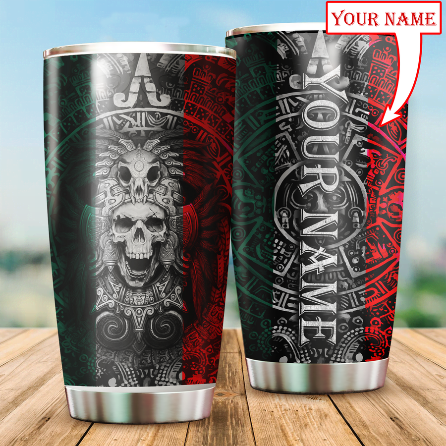 Aztec Mexico Persionalized Stainless Steel Tumbler 20Oz no1