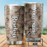 Personalized Name Rodeo Stainless Steel Tumbler Rodeo Pattern