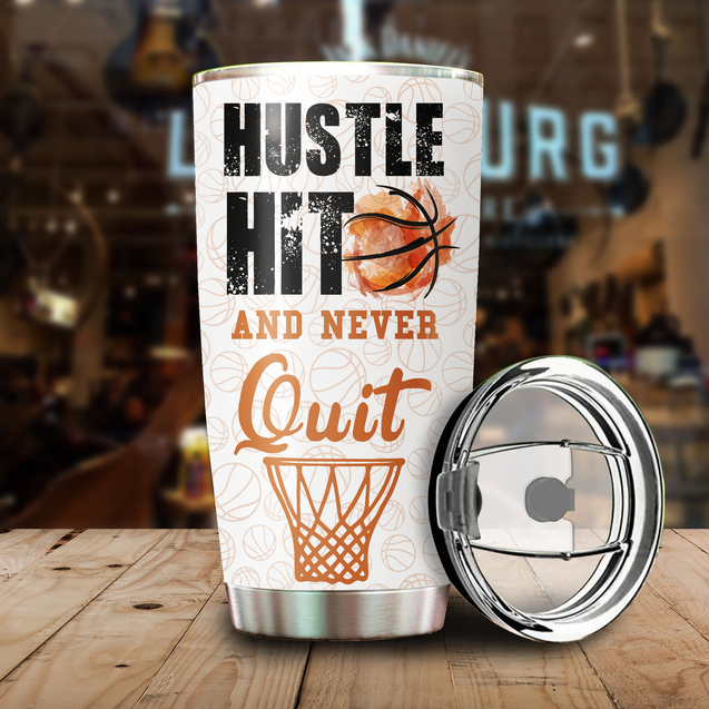 Premium Basketball Personalized Stainless Steel Tumbler