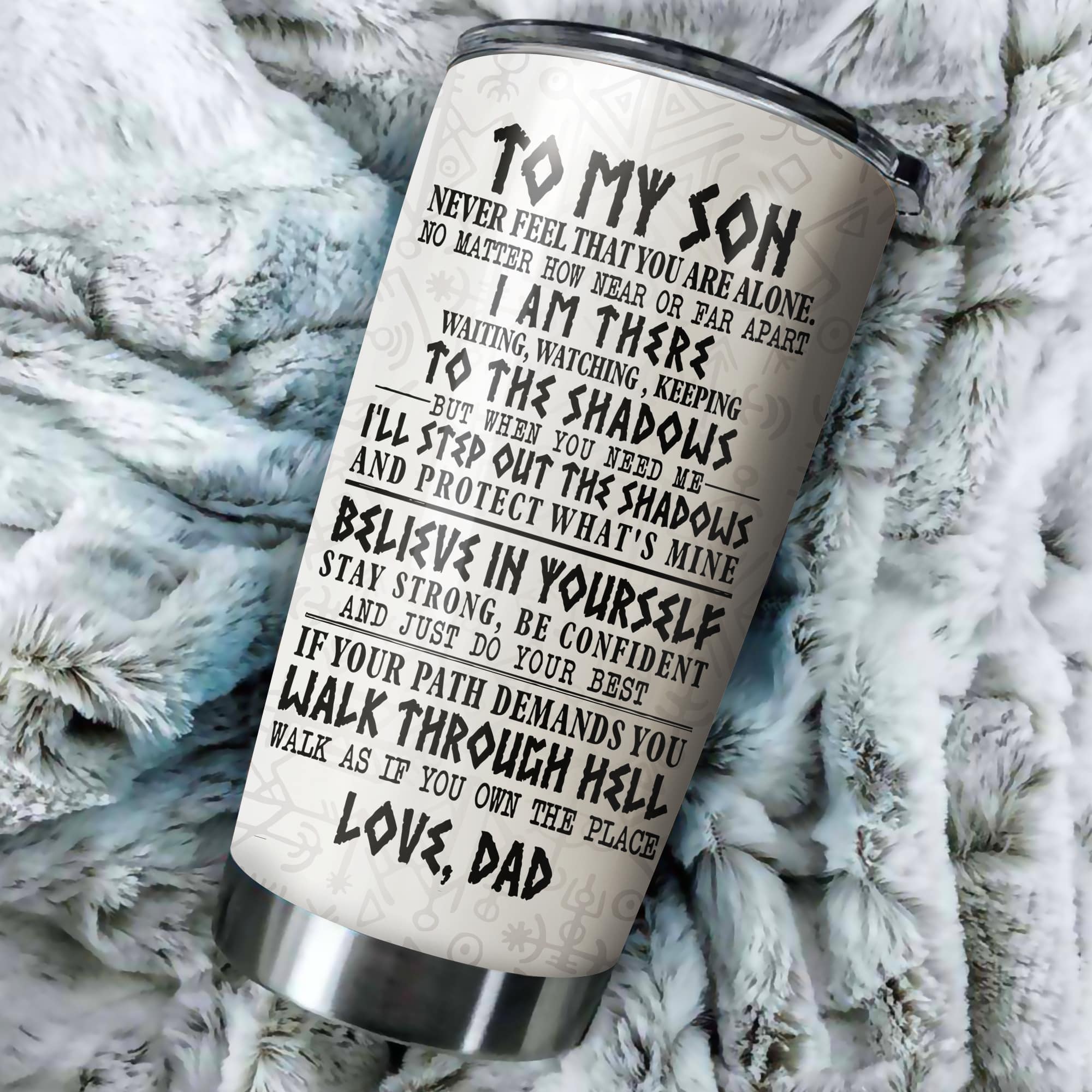 Customized Name Viking Steel Tumbler