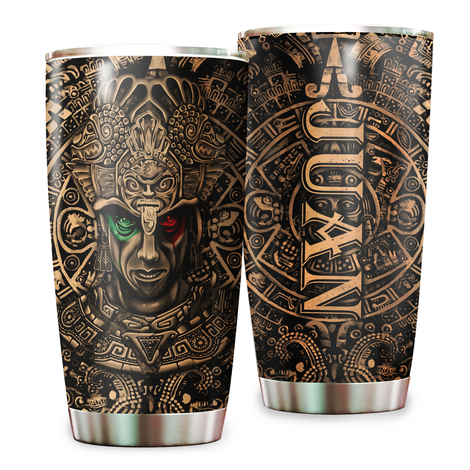 Persionalized Aztec Mexican Stainless Steel Tumbler 20oz DQB05032102JJ