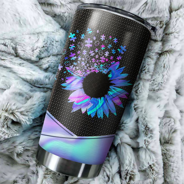 Autism Awareness Stainless Steel Tumbler Custom Name XT TNA08032104