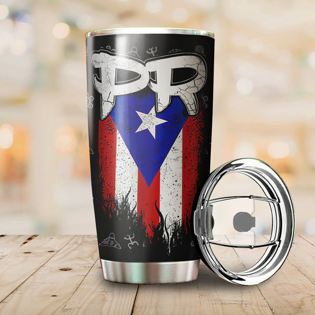 Customize Name Puerto Rico Steel Tumbler