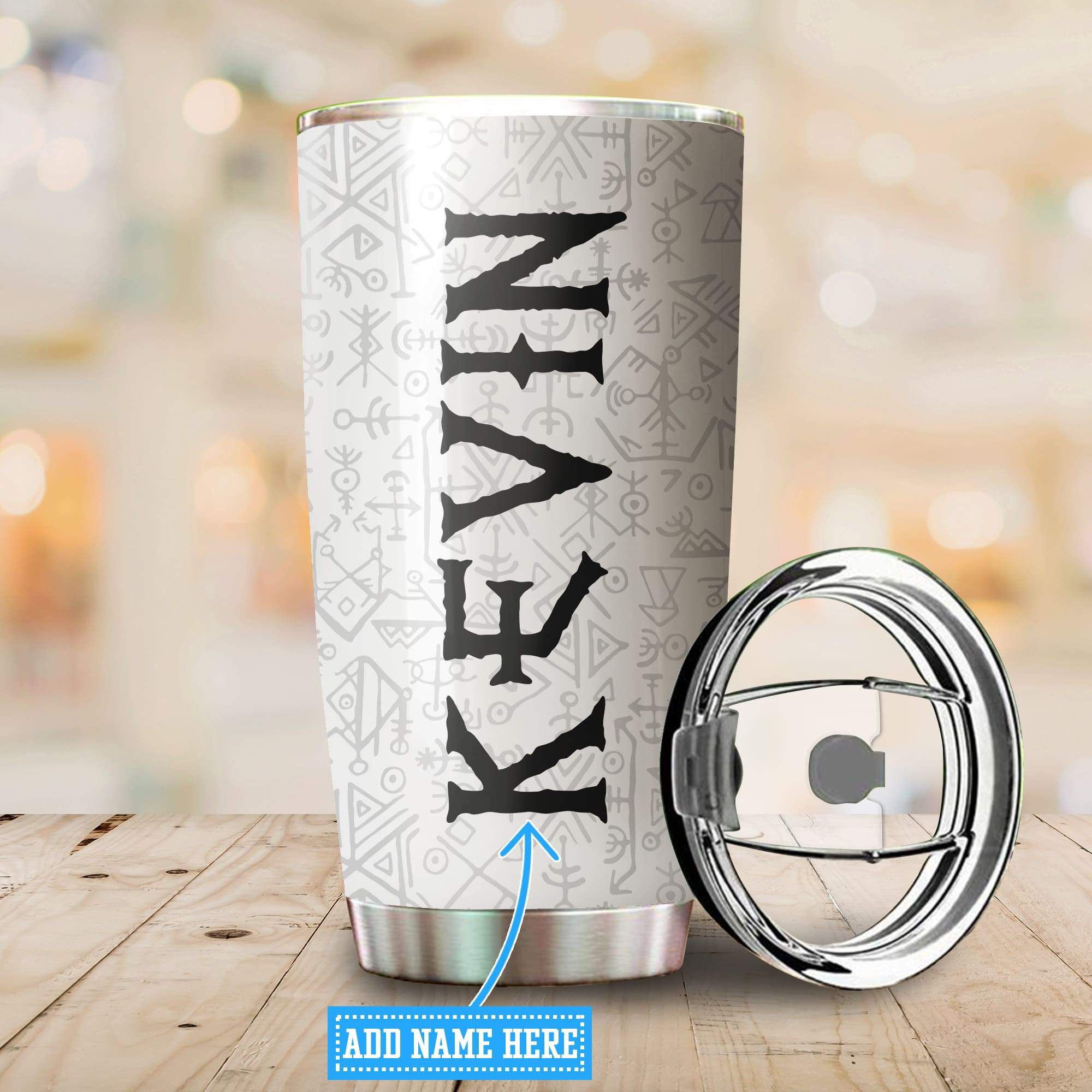 Customized Name Viking Steel Tumbler