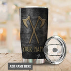 Customized Name Viking Steel Tumbler