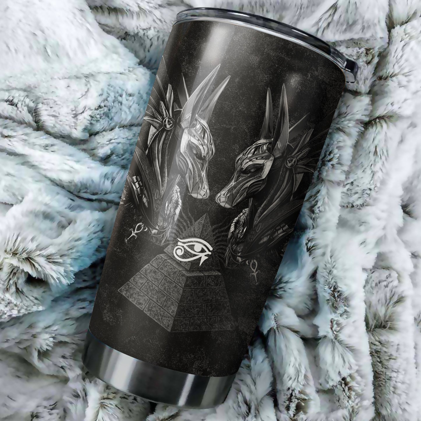 Horus Eye Egypt Anubis Ancient 3D print Stainless Steel Tumbler 20 Oz