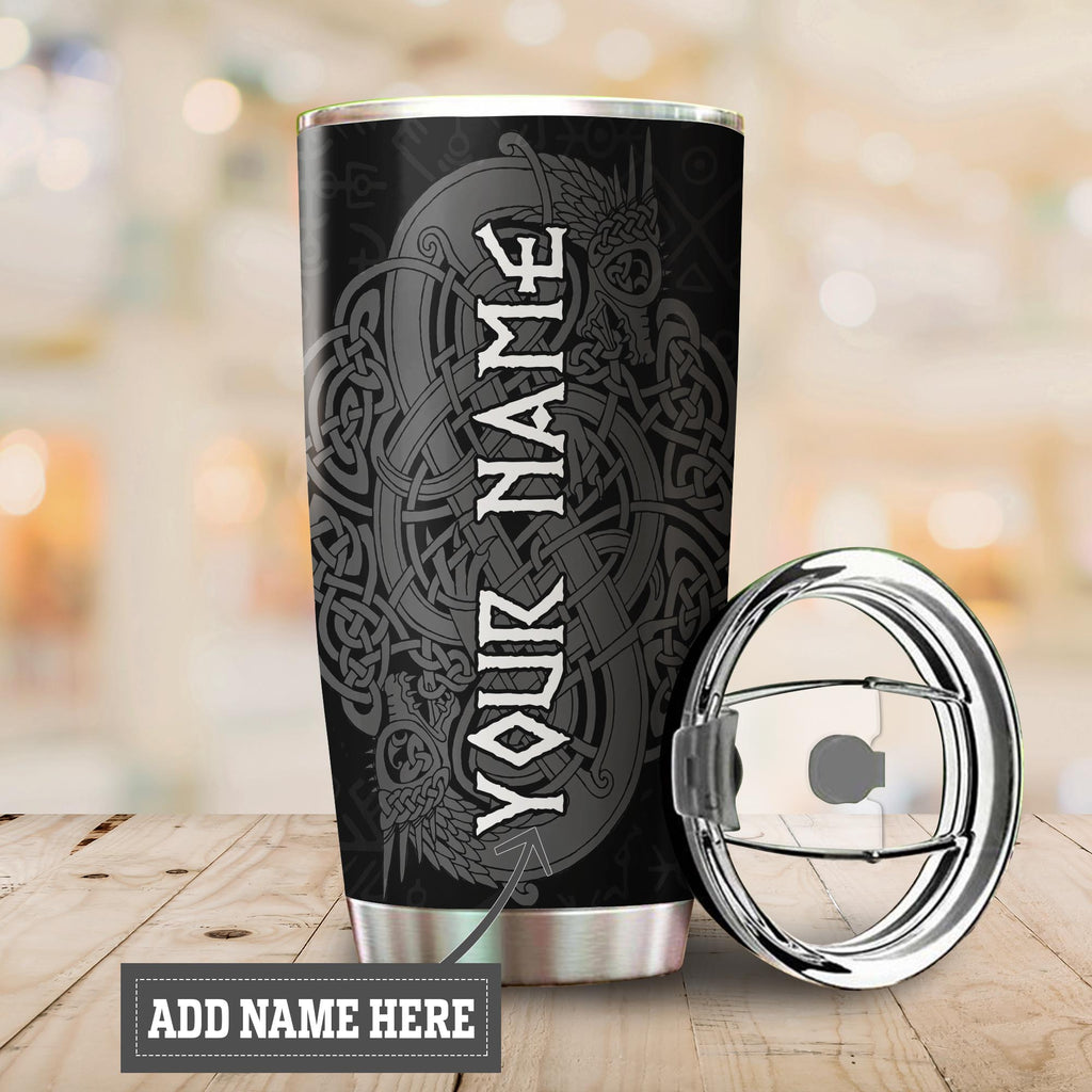 Customized Name Viking Steel Tumbler