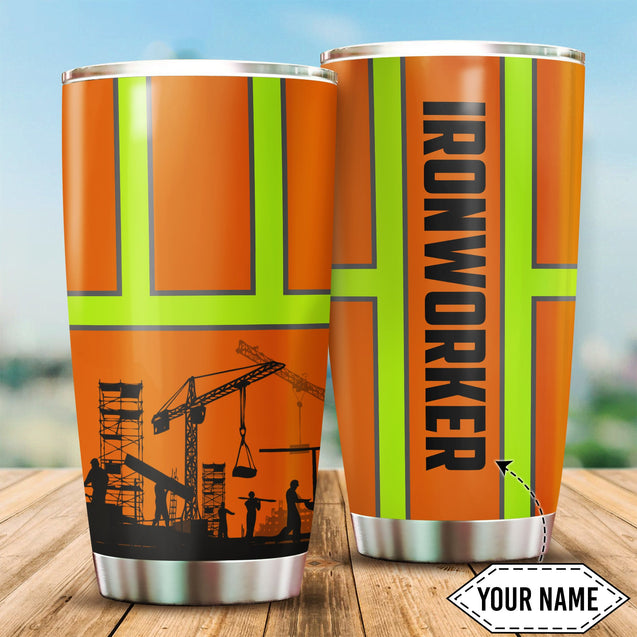 Personalized Ironworker Stainless Steel Tumbler 20Oz