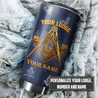 Freemason  Stainless Steel Tumbler Personalized Lodge, Name, Number XT TNA25022104